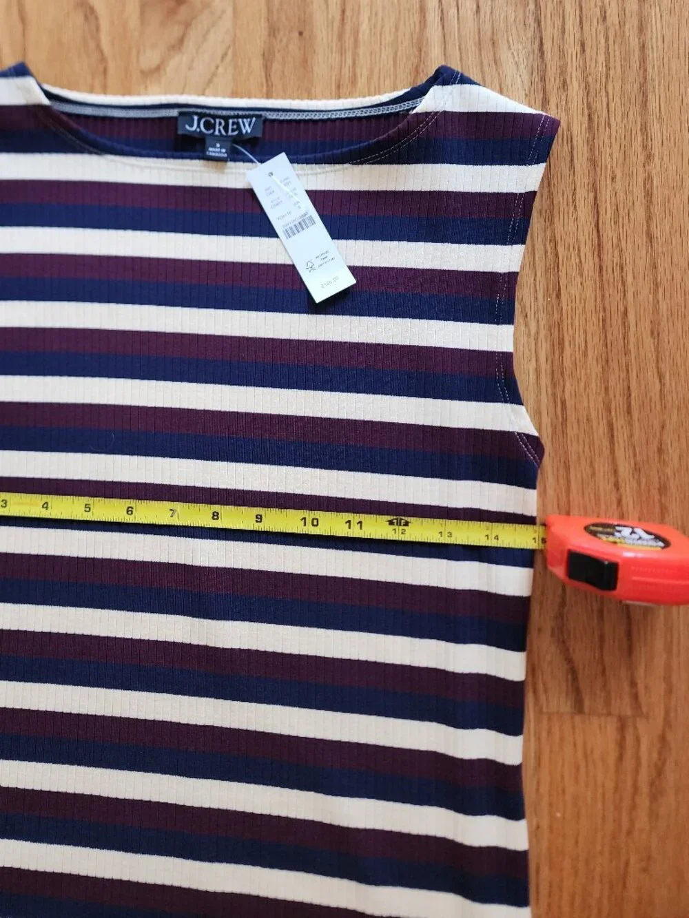 NWT J.Crew Striped Ribbed Tank Maxi Dress (Small)